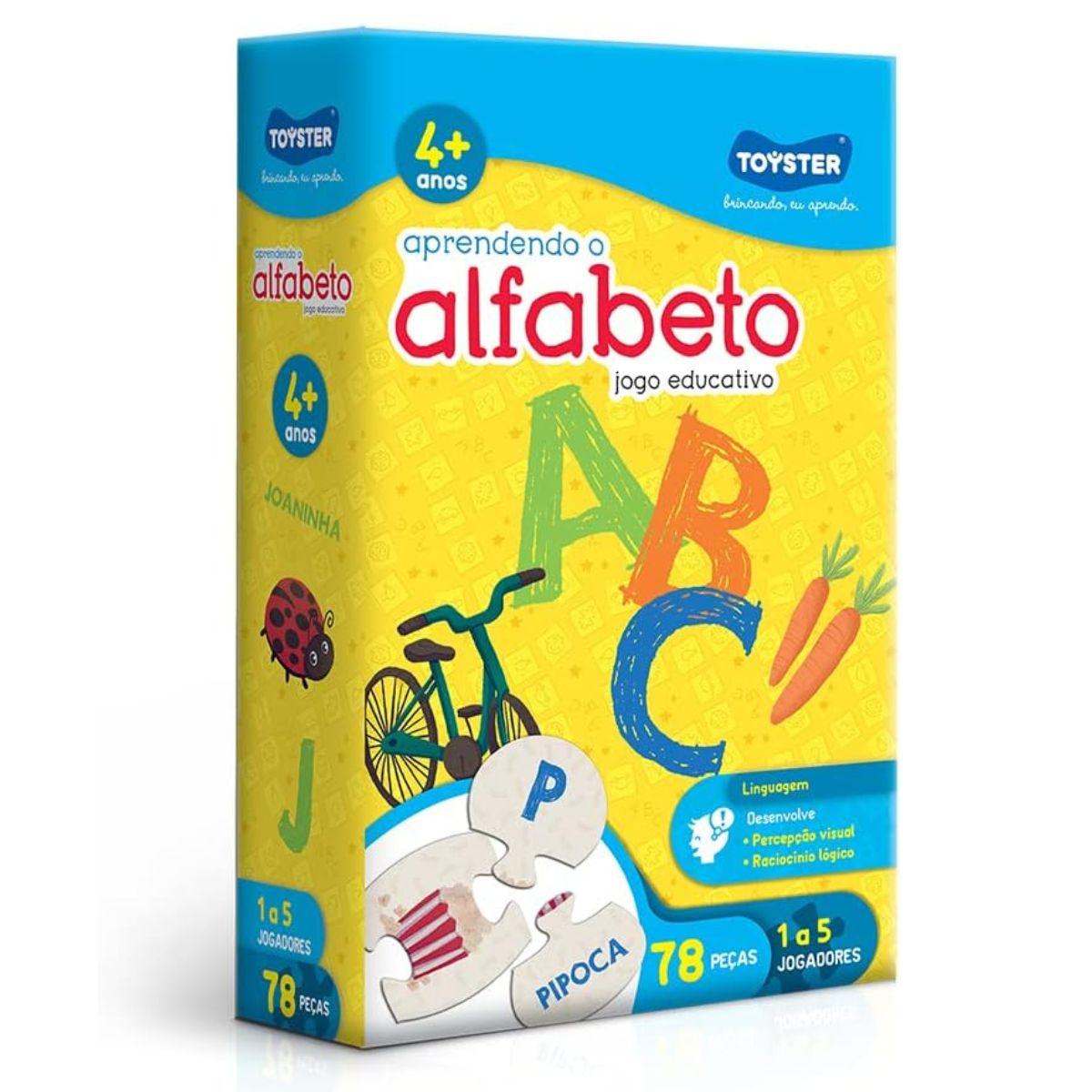 Jogo Educativo Quebra Cabeça Aprendendo Alfabeto - Toyster Jogo Educativo Quebra Cabeça Aprendendo Alfabeto - Toyster